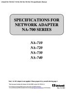 NA-700 NA-710 NA-720 NA-730 NA-740 specification